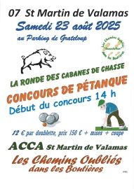 Affiche Concours de pétanque