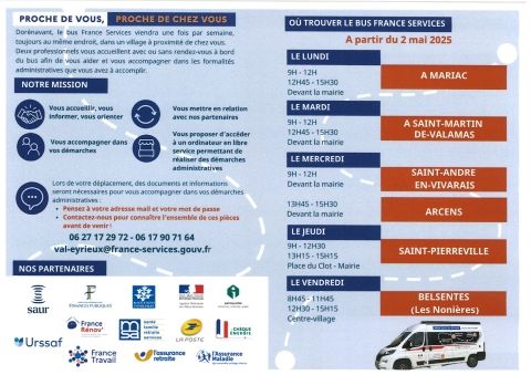 Bus france Service tournée