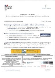 Campagne  déclarative des Impôts 2023