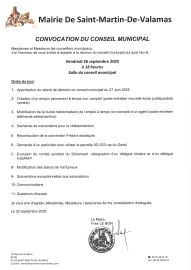 Prochain conseil municipal