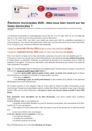 Elections Municipales 2026