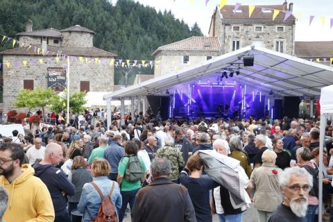 La place le jour du festival de musique