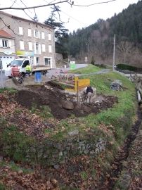 Mur de la Gare pour l'Abri Vélo